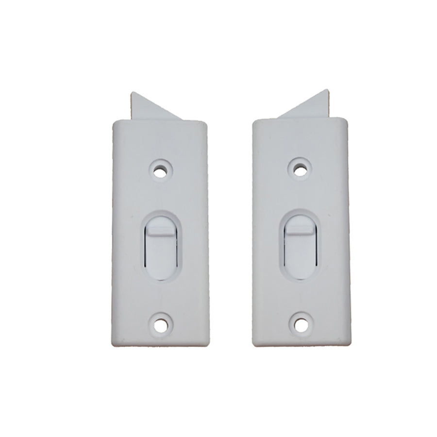 Spring Loaded Vinyl Tilt-in Finger Latch, Pairs - Choose Color - Spring Loaded Vinyl Tilt-in Finger Latch, Pairs - Choose Color