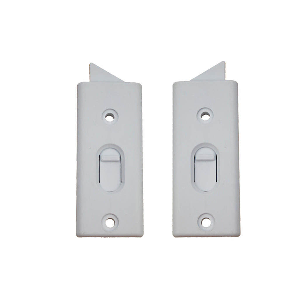 Spring Loaded Vinyl Tilt-in Finger Latch, Pairs - Choose Color - Spring Loaded Vinyl Tilt-in Finger Latch, Pairs - Choose Color