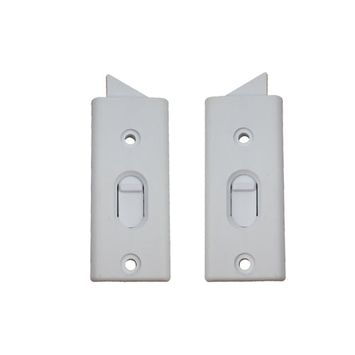 Spring Loaded Vinyl Tilt-in Finger Latch, Pairs - Choose Color - Spring Loaded Vinyl Tilt-in Finger Latch, Pairs - Choose Color