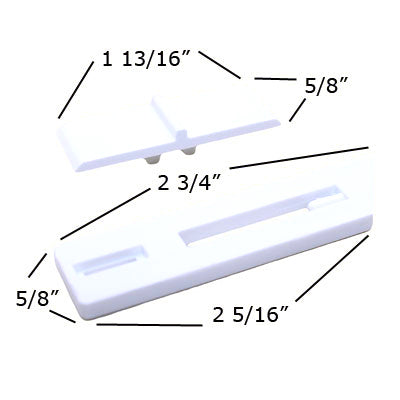 Tilt Latch Assembly, Internal, Pairs - White - Tilt Latch Assembly, Internal, Pairs - White