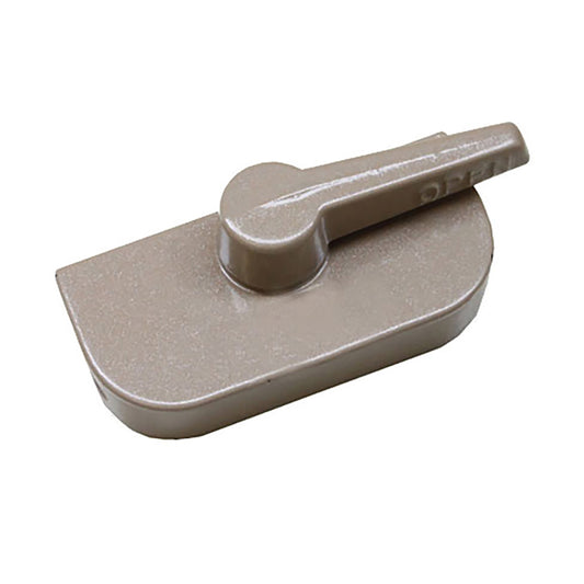 Crestline Recessed Flush Mount Style Sash Lock - Tan