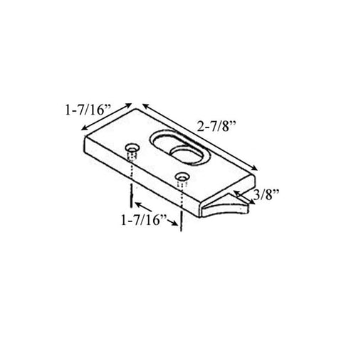 Certainteed Tilt Latch, Plastic, White - Certainteed Tilt Latch, Plastic, White