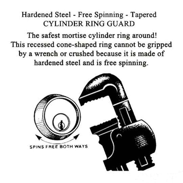Mortise Cylinder Ring Guard, 1/4