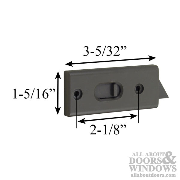 Spring Loaded Vinyl Tilt-in Finger Latch, Pairs - Choose Color - Spring Loaded Vinyl Tilt-in Finger Latch, Pairs - Choose Color