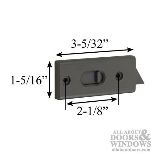 Spring Loaded Vinyl Tilt-in Finger Latch, Pairs - Choose Color - Spring Loaded Vinyl Tilt-in Finger Latch, Pairs - Choose Color