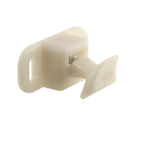 Spring Loaded Latch for Horizontal Sliding Windows - White - Spring Loaded Latch for Horizontal Sliding Windows - White