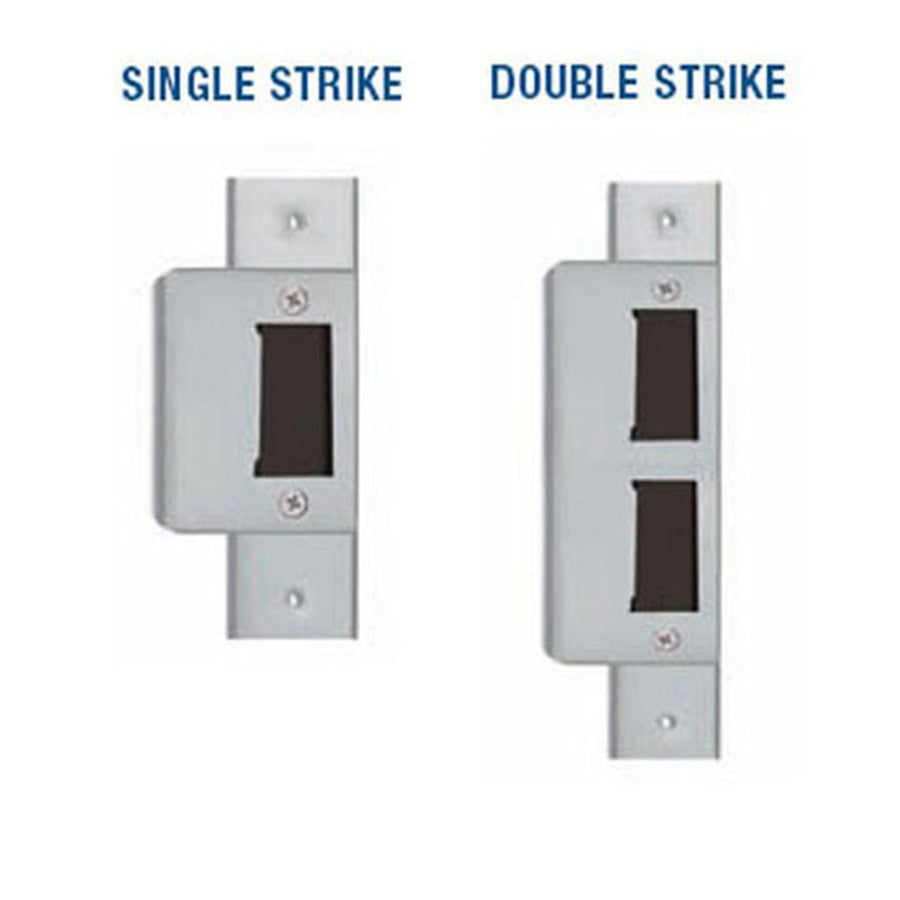 Deadlatch Strike Plate, Commercial Store Front Doors, Single Hole - Choose Color - Deadlatch Strike Plate, Commercial Store Front Doors, Single Hole - Choose Color