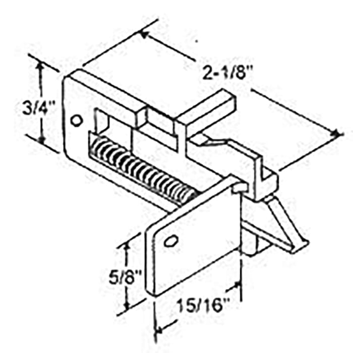 Tilt Window Slide Latch Assembly - Pair - Choose Color - Tilt Window Slide Latch Assembly - Pair - Choose Color
