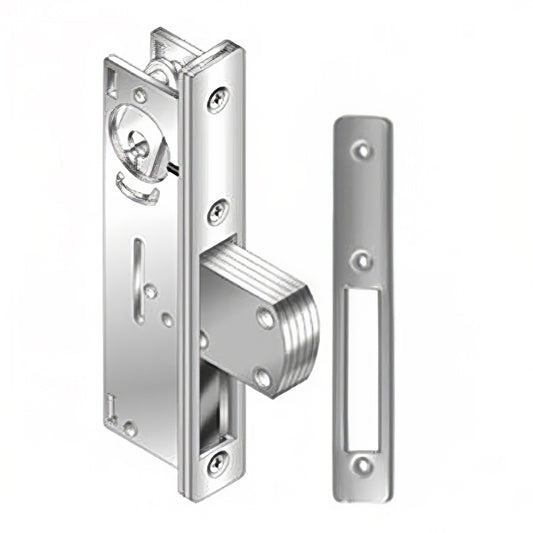 Deadbolt Lock, 31/32 Inch Backset w/ Radius  Faceplate - 2 colors
