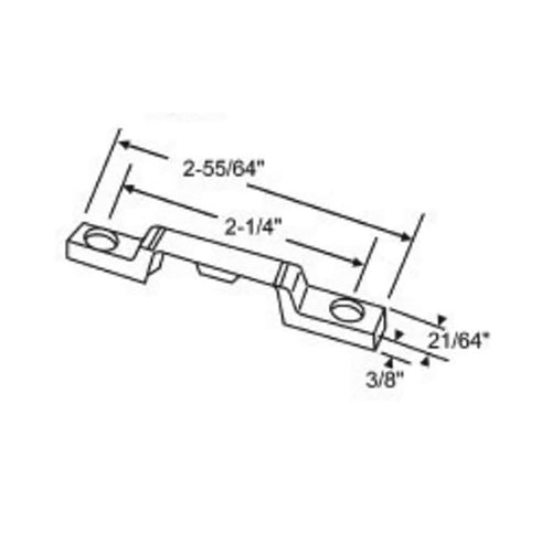 Columbia C2000/C3000 Sash Lock Keeper 2-1/4
