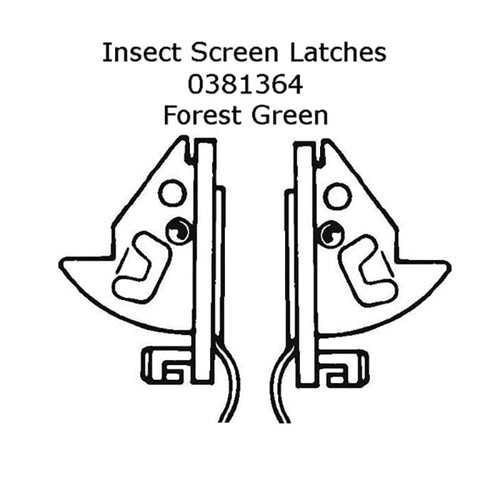 Andersen Insect Screen Latches for Perma-Shield Narroline Windows Latch Pair 1991 to Present - Andersen Insect Screen Latches for Perma-Shield Narroline Windows Latch Pair 1991 to Present