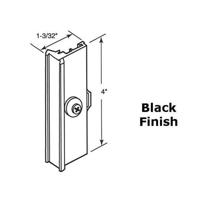 Latch and Pull - Vinyl and Aluminum Sash Hardware, Extruded Aluminum - Black - Latch and Pull - Vinyl and Aluminum Sash Hardware, Extruded Aluminum - Black