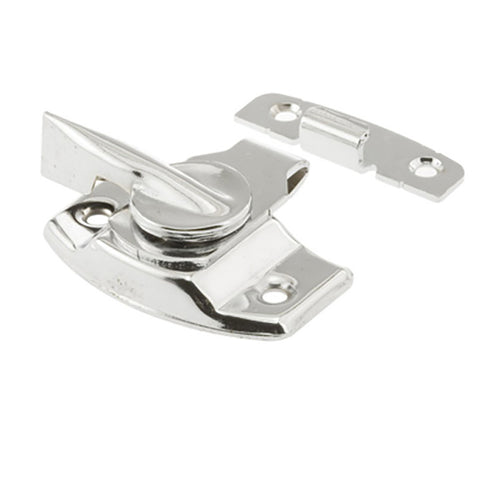 Sash / Cam Lock - Wood Sash Hardware, Stamped Steel - Polished Chrome - Sash / Cam Lock - Wood Sash Hardware, Stamped Steel - Polished Chrome