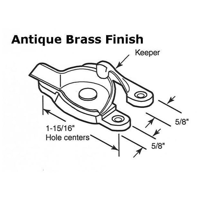 Sash/Cam Lock - Wood Sash Hardware, Diecast - Choose Color - Sash/Cam Lock - Wood Sash Hardware, Diecast - Choose Color