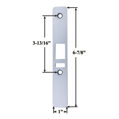 Faceplate Deadlatch Flat with Screws  - Choose Color - Faceplate Deadlatch Flat with Screws  - Choose Color