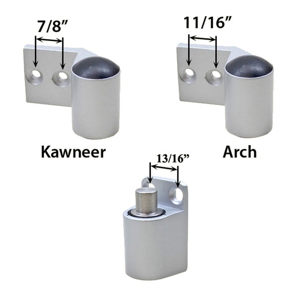 Kawneer intermediate / Middle Pivot Hinge - Aluminum - Kawneer intermediate / Middle Pivot Hinge - Aluminum
