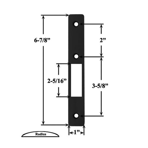 Radius Hookbolt Small Hole Face Plate - Choose Color - Radius Hookbolt Small Hole Face Plate - Choose Color