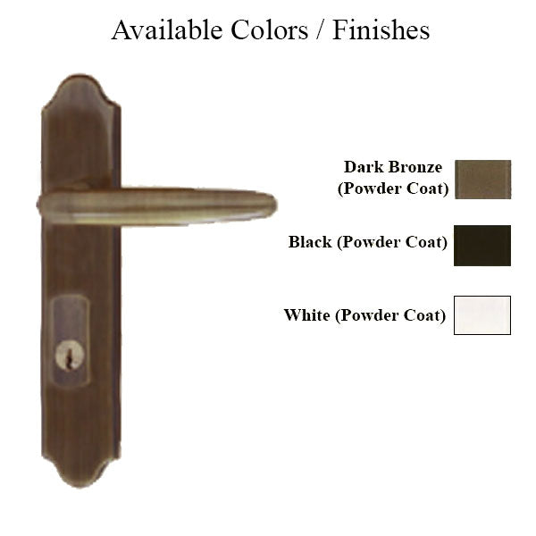 G-U Torino Handle & 45mm Plate, Active, Keyed w/ Thumbturn (Handle Above Cylinder) Choose Color - G-U Torino Handle & 45mm Plate, Active, Keyed w/ Thumbturn (Handle Above Cylinder) Choose Color