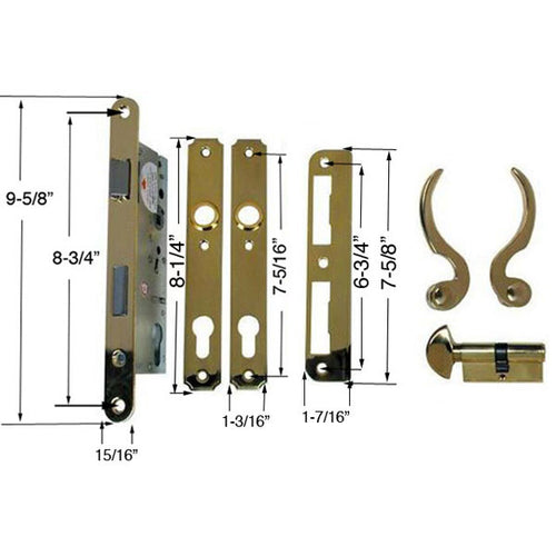 Atrium Door Hardware Lever Set Mortise Lock Keyed Thumb Turn Choose Color - Atrium Door Hardware Lever Set Mortise Lock Keyed Thumb Turn Choose Color