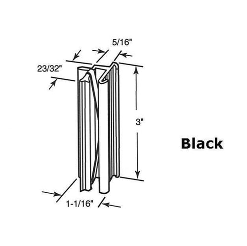 Latch and Pull - Vinyl and Aluminum Sash Hardware, Plastic - Black - Latch and Pull - Vinyl and Aluminum Sash Hardware, Plastic - Black