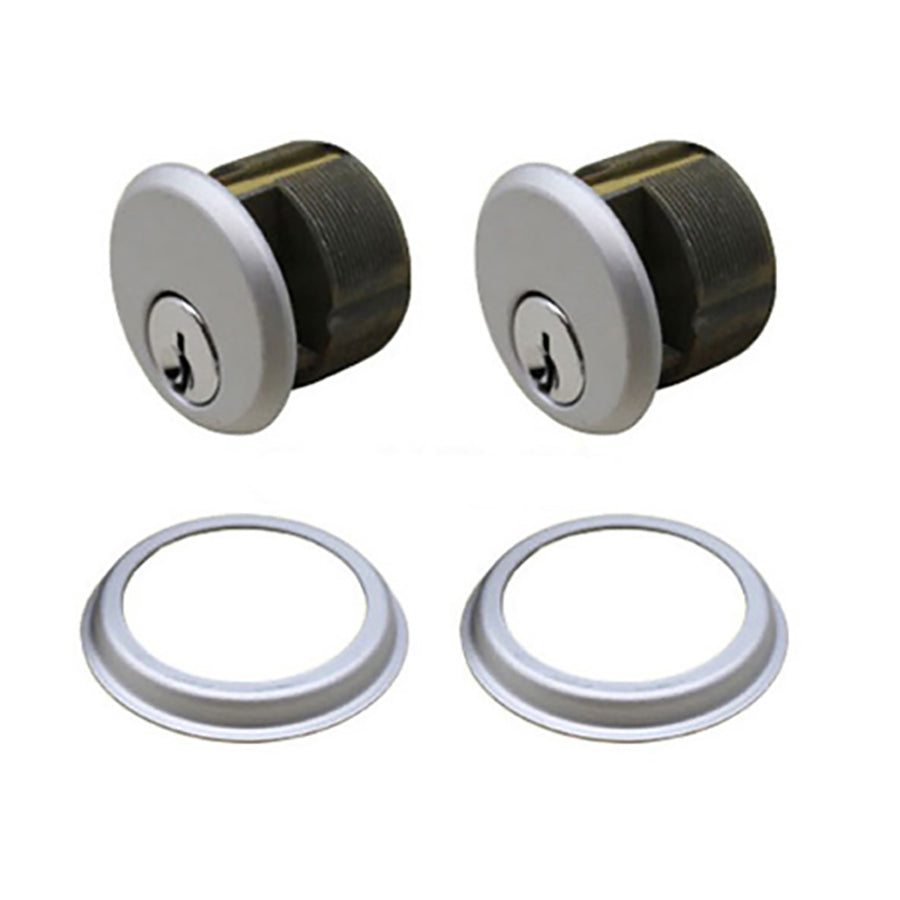 Adams-Rite 1 inch Mortise Cylinder, Zinc KA Pair,  Schlage Keyway - 2 colors - Adams-Rite 1 inch Mortise Cylinder, Zinc KA Pair,  Schlage Keyway - 2 colors