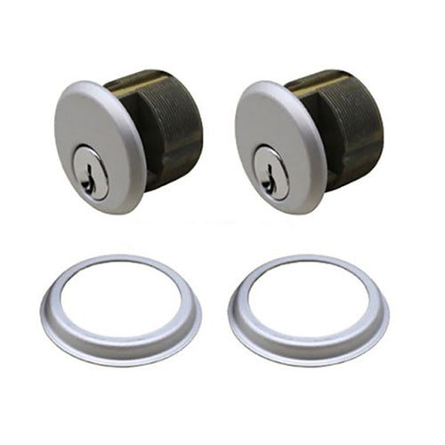 Adams-Rite 1 inch Mortise Cylinder, Zinc KA Pair,  Schlage Keyway - 2 colors - Adams-Rite 1 inch Mortise Cylinder, Zinc KA Pair,  Schlage Keyway - 2 colors