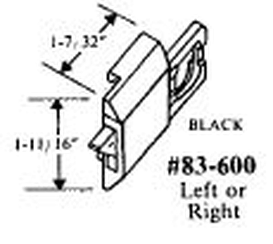 Keller tilt in window Finger latch,  Pairs - black - Keller tilt in window Finger latch,  Pairs - black