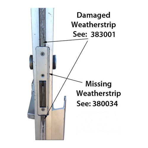 Commercial door astragal 84