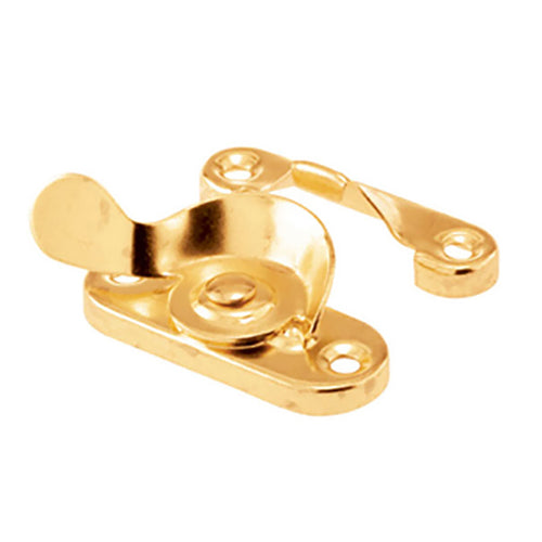 Sash/Cam Lock - Wood Sash Hardware, Stamped Steel - Polished Brass - Sash/Cam Lock - Wood Sash Hardware, Stamped Steel - Polished Brass