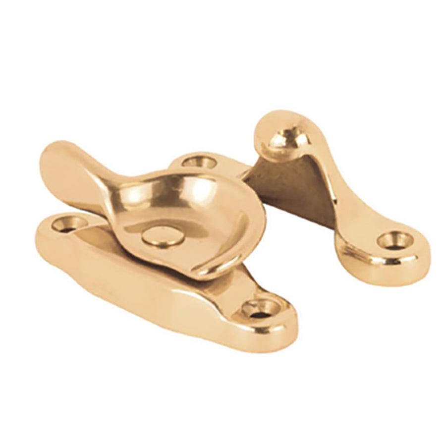 Sash/Cam Lock - Wood Sash Hardware, Solid Brass - Polished Brass - Sash/Cam Lock - Wood Sash Hardware, Solid Brass - Polished Brass