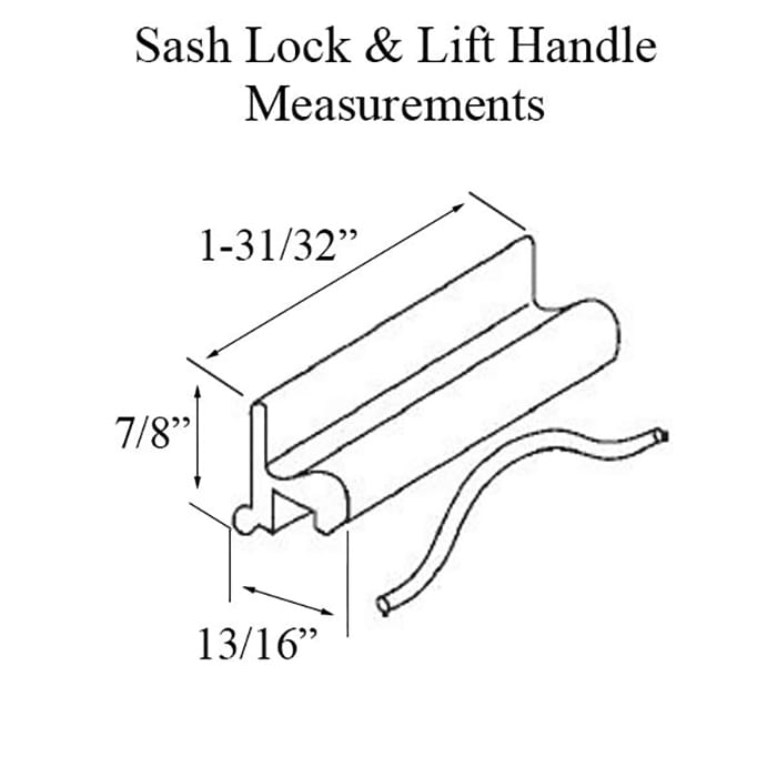 Sash Lock & Lift handle, Plastic - Black - Sash Lock & Lift handle, Plastic - Black