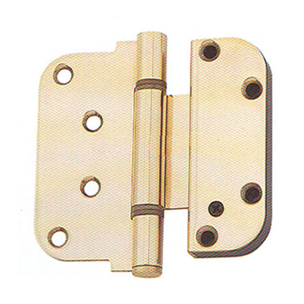 Ultimate 2D Adjustable Hinge, 3-5/8 x 4 Set (V), Inswing - Plated Brass - Ultimate 2D Adjustable Hinge, 3-5/8 x 4 Set (V), Inswing - Plated Brass