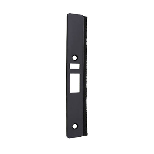 Deadlatch Faceplate with Weatherstrip, Radius, Choose Color