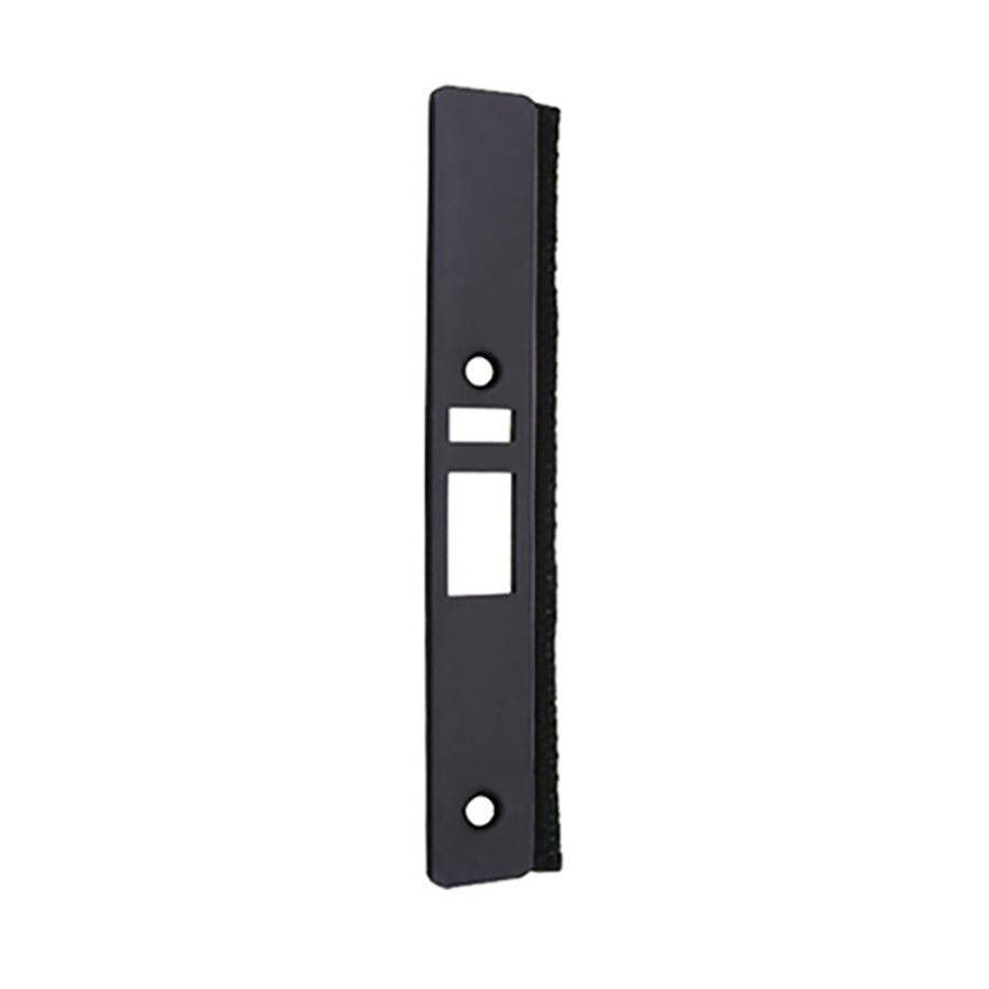 Deadlatch Faceplate with Weatherstrip, Radius, Choose Color - Deadlatch Faceplate with Weatherstrip, Radius, Choose Color