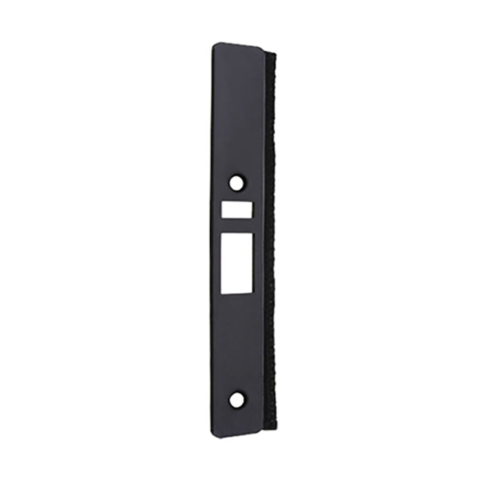 Deadlatch Faceplate with Weatherstrip, Radius, Choose Color - Deadlatch Faceplate with Weatherstrip, Radius, Choose Color