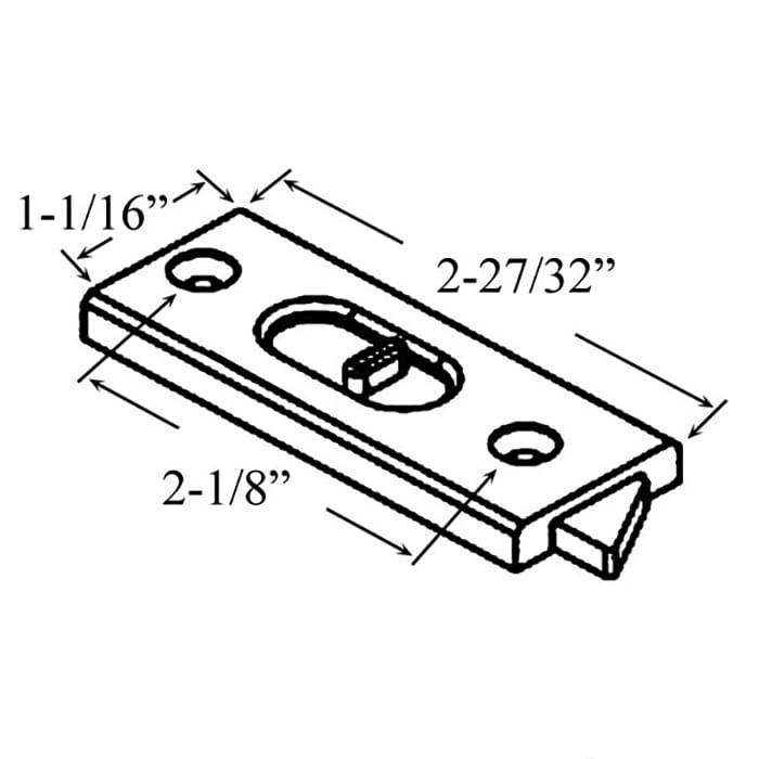Tilt Latch - Vinyl Window Tilt Latch Hardware, Vinyl - White - Tilt Latch - Vinyl Window Tilt Latch Hardware, Vinyl - White
