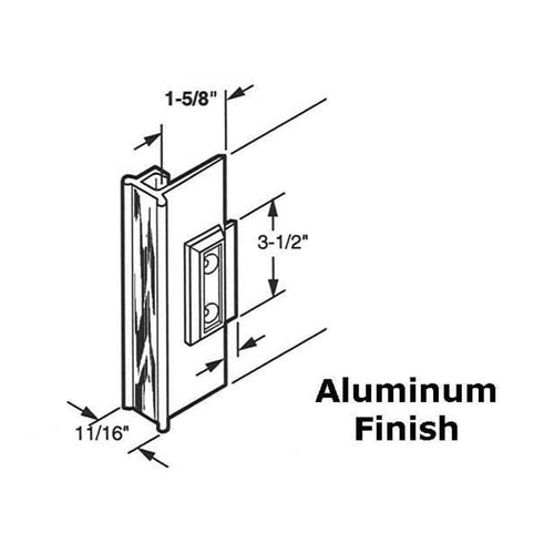 Latch and Pull - Vinyl and Aluminum Sash Hardware, Plastic / Aluminum - Black - Latch and Pull - Vinyl and Aluminum Sash Hardware, Plastic / Aluminum - Black