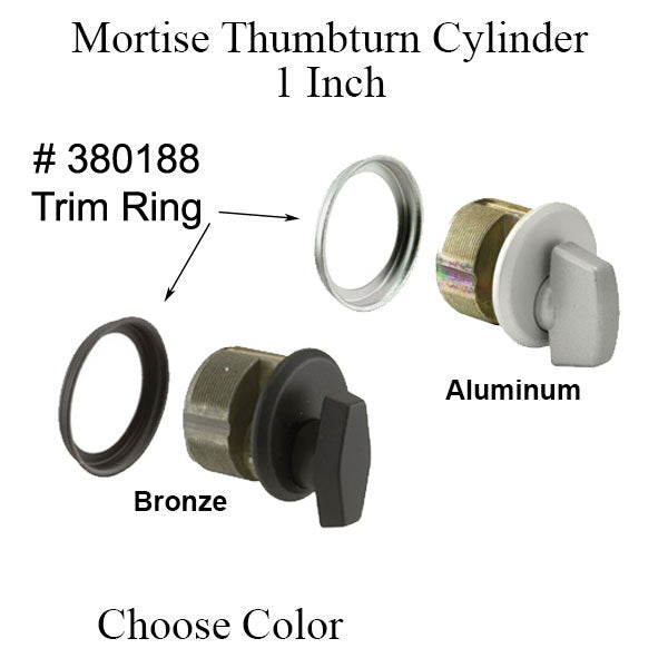 Thumb Turn Mortise Lock Cylinder Adams Right Came Aluminum Thumb Turn Choose Color - Thumb Turn Mortise Lock Cylinder Adams Right Came Aluminum Thumb Turn Choose Color