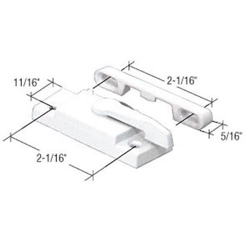 Sash/Cam Lock - Vinyl and Aluminum Sash Hardware, Diecast - White - Choose Handing - Sash/Cam Lock - Vinyl and Aluminum Sash Hardware, Diecast - White - Choose Handing