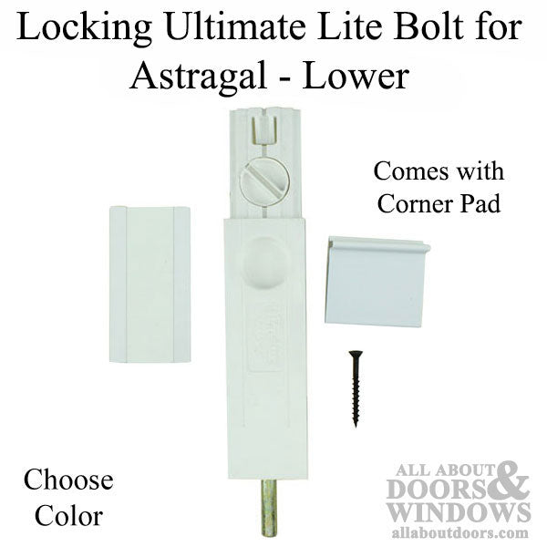 Locking Ultimate Lite Bolt for Astragal - Lower - Locking Ultimate Lite Bolt for Astragal - Lower