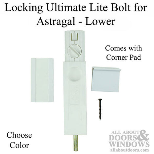 Locking Ultimate Lite Bolt for Astragal - Lower - Locking Ultimate Lite Bolt for Astragal - Lower