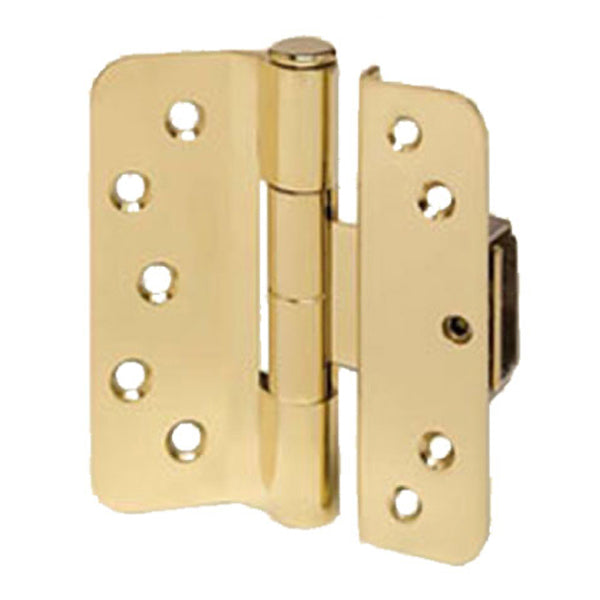 Old Style V200, Left Hand All In One Adjustable Hinge 3D - Polished Brass - Old Style V200, Left Hand All In One Adjustable Hinge 3D - Polished Brass