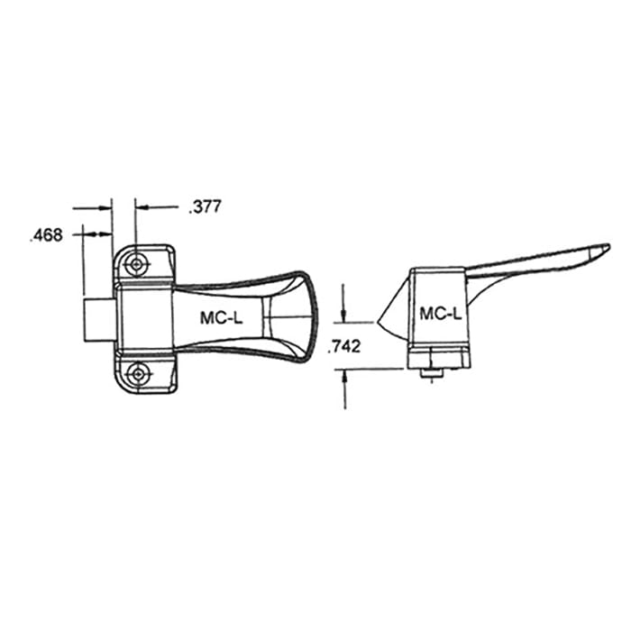 Inside Storm Door Handle White - Inside Storm Door Handle White