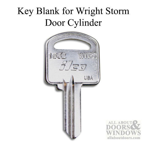 Key Blank for Wright Storm Door Cylinder - Key Blank for Wright Storm Door Cylinder