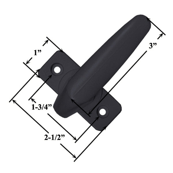 Storm Door Interior Duo Latch Handle for 0.313 Inch Spindle - Storm Door Interior Duo Latch Handle for 0.313 Inch Spindle
