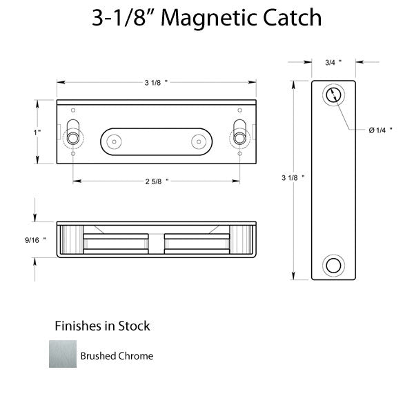 Magnetic Catch 3-1/8