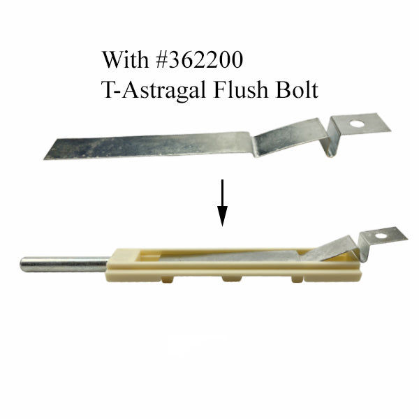 Flat Spring, T-Astragal Flush Bolt - Steel - Flat Spring, T-Astragal Flush Bolt - Steel