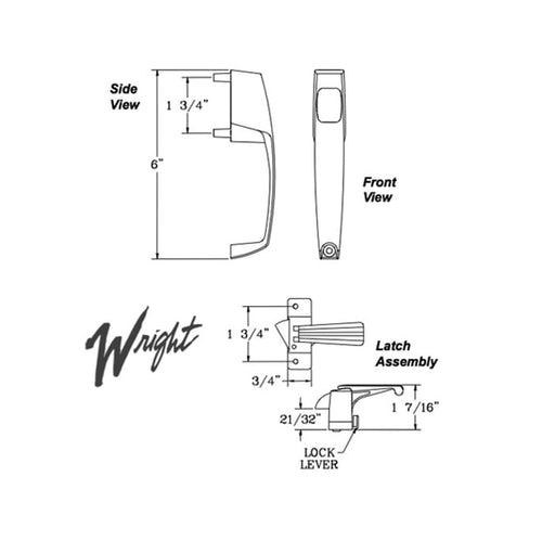 Storm Door Push Button Handle No Deadbolt - Storm Door Push Button Handle No Deadbolt