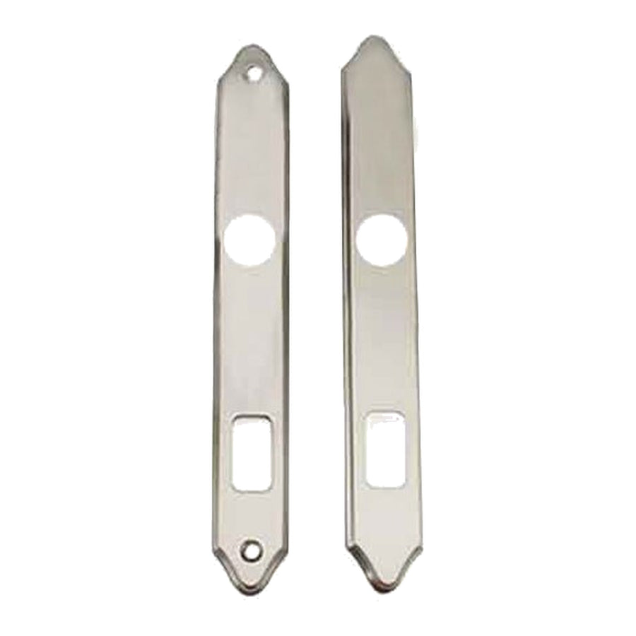 Wright Storm Door Escutcheon Plates for Rectangular Cylinder Mortise Lock - Wright Storm Door Escutcheon Plates for Rectangular Cylinder Mortise Lock