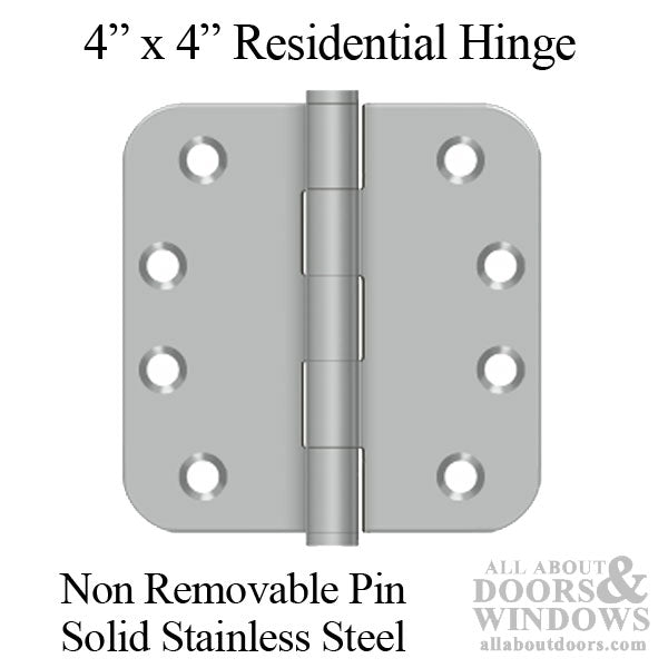 4 x 4 Inch Solid Stainless Steel, 5/8